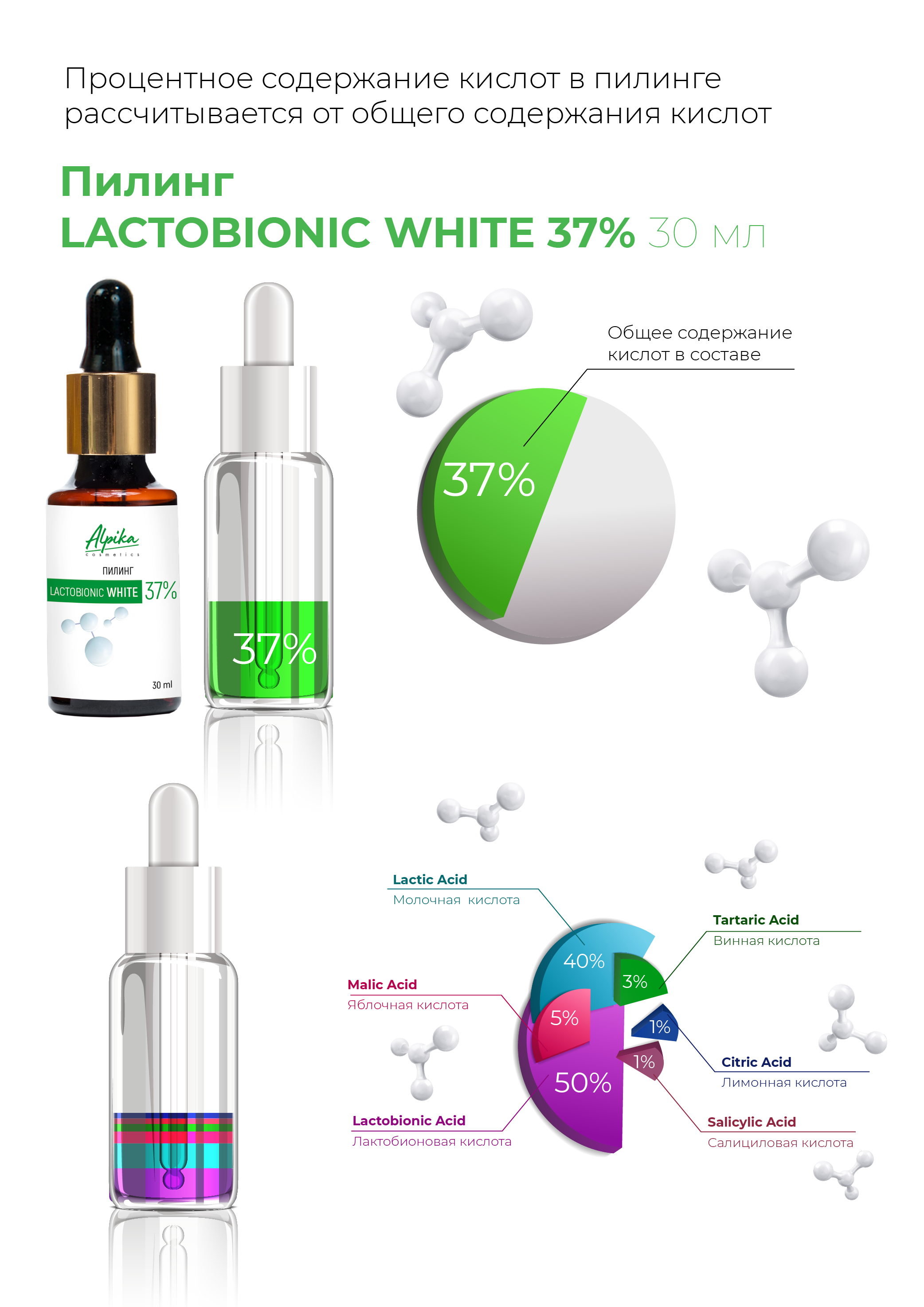 Пилинг Lactobionic White 37% 30мл