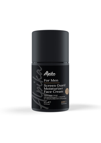Крем для лица увлажняющий с защитой от HEV/UVB/UVA-излучения Screen Guard Moisturizer Face Cream SPF15 For Men, 50мл